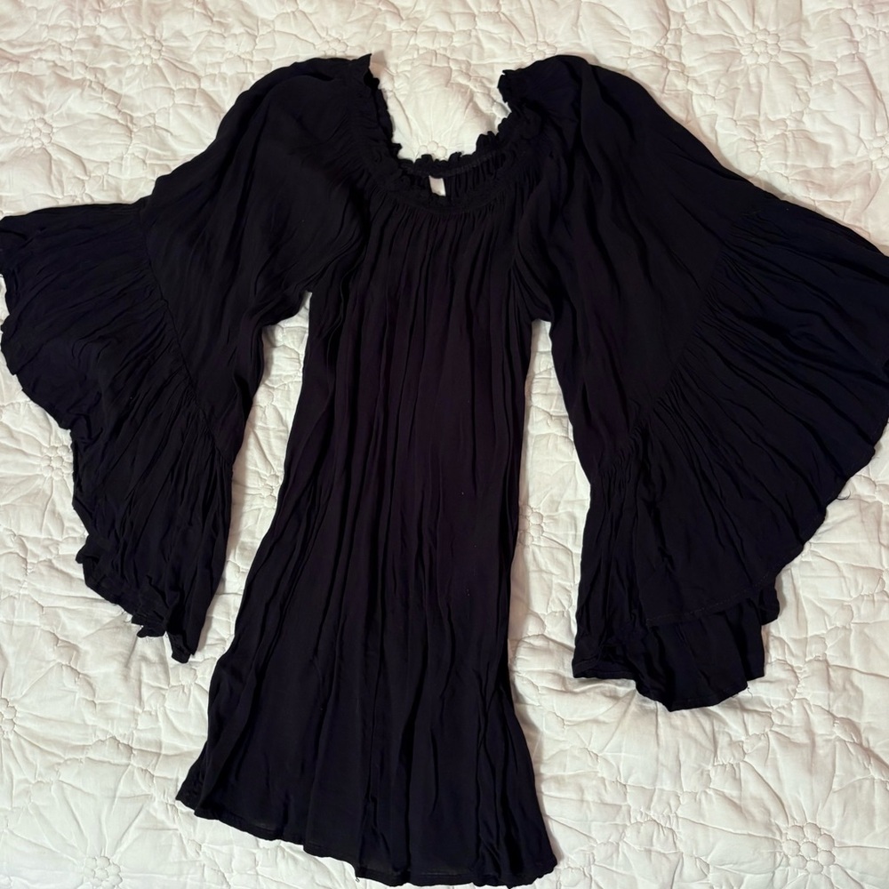 Elan Black Long Sleeve Dress